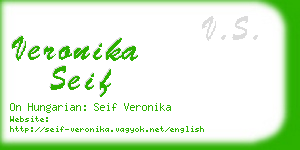 veronika seif business card